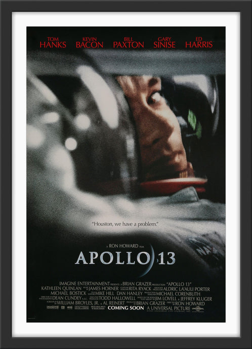 An original movie poster for the Tom Hanks film Apollo 13