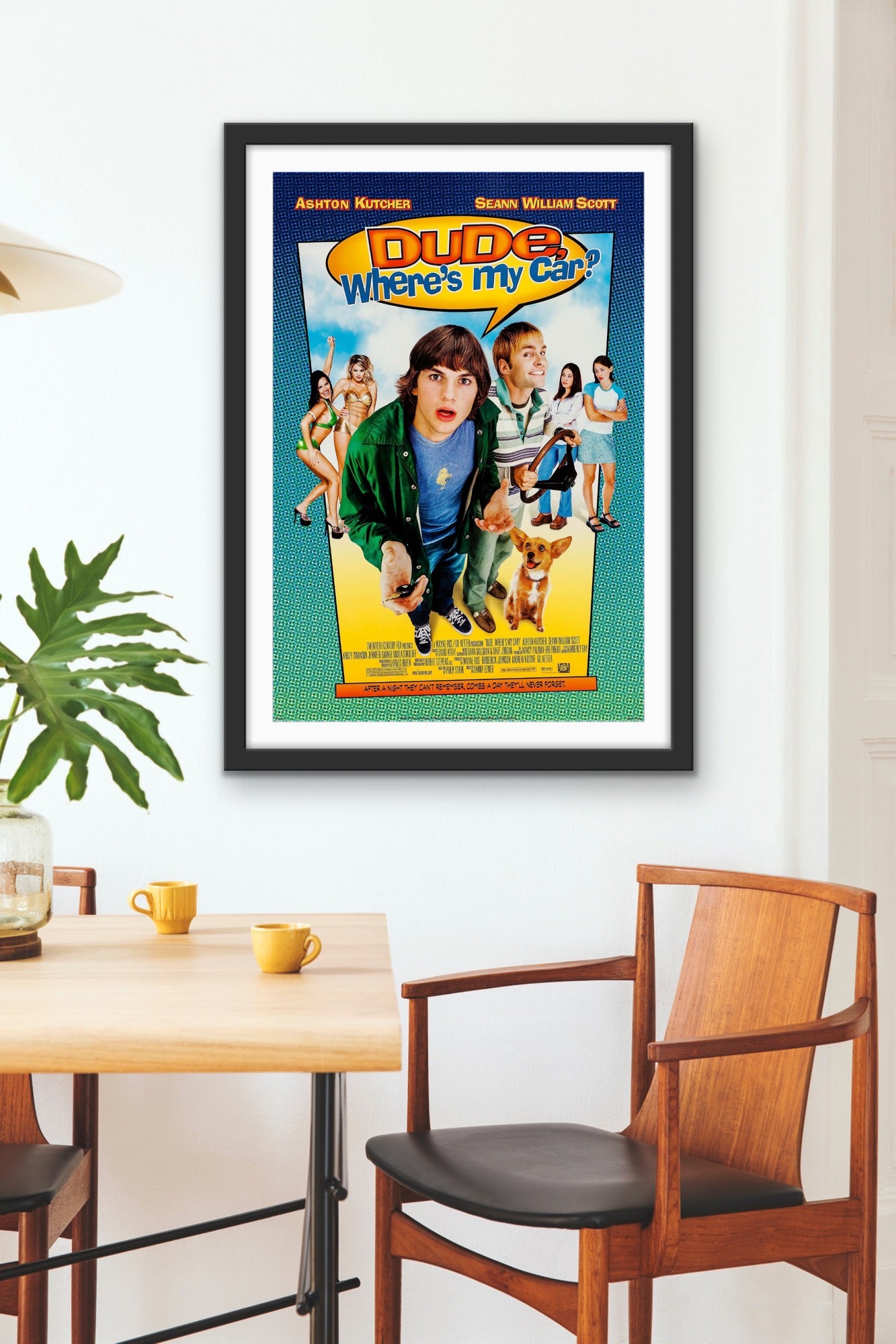 An original movie poster for the film Dude, Where's My Car?