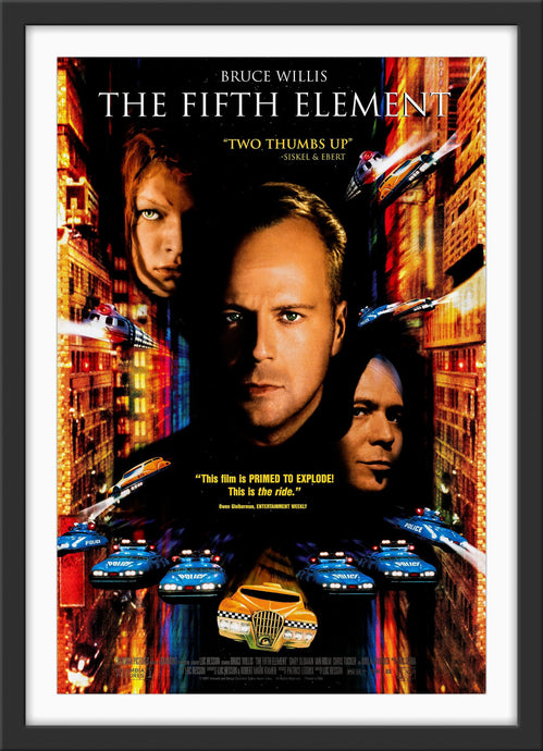 An original movie poster for the Luc Besson film The Fifth Element