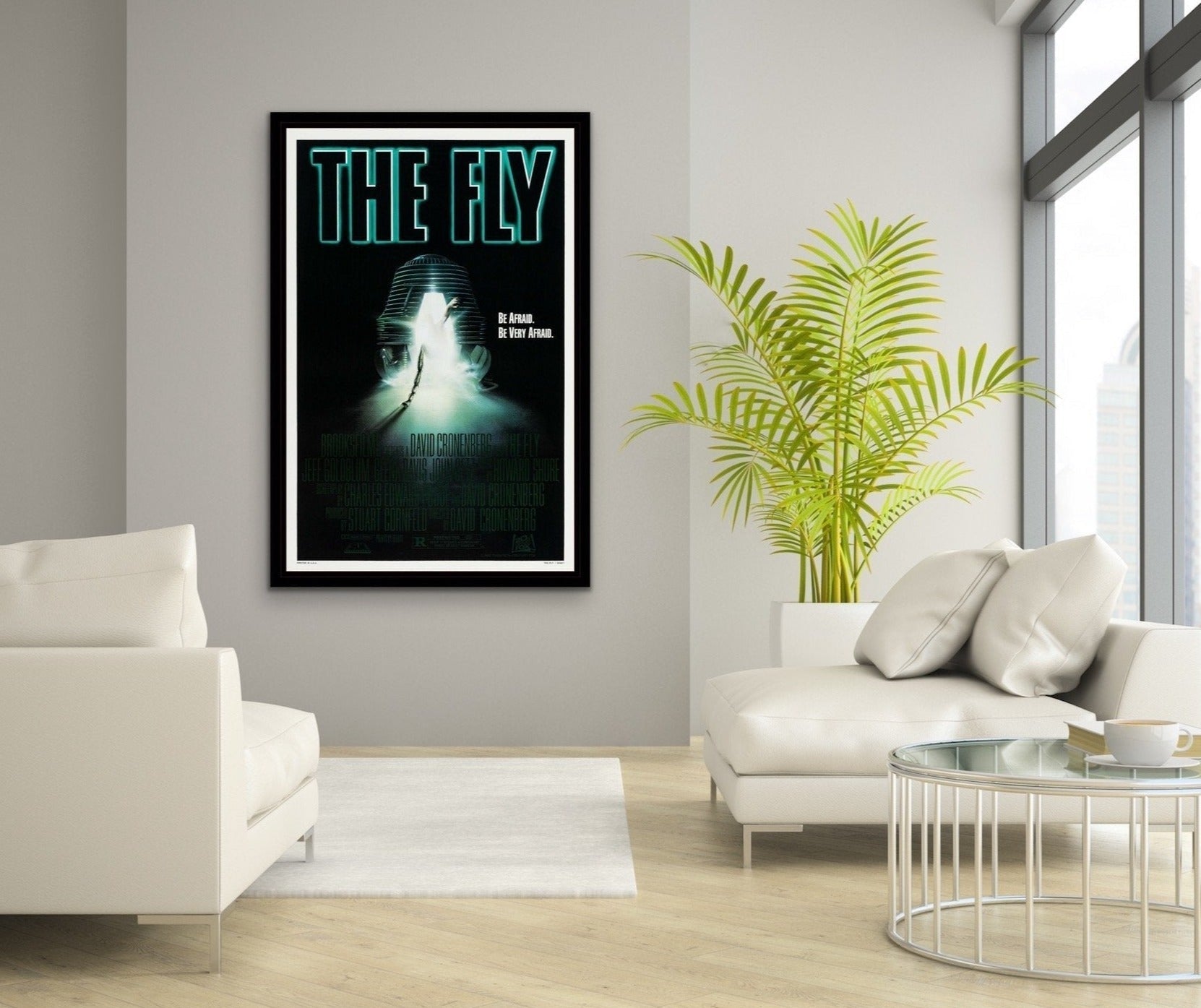 An original movie poster for the film The Fly
