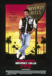 An original movie poster for the Eddie Murphy film Beverly Hills Cop 2