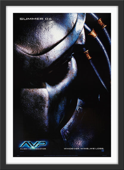 An original movie poster for the film Alien vs Predator