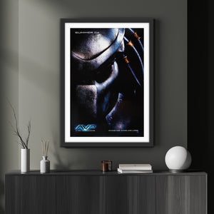 An original movie poster for the film Alien vs Predator