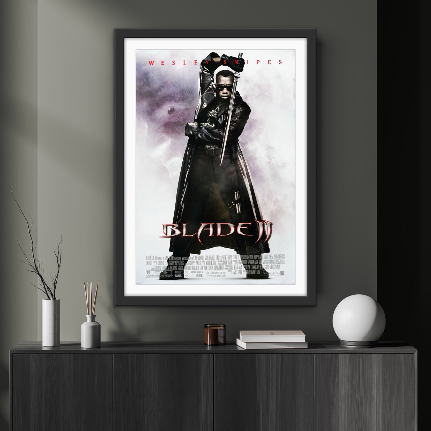 An original movie poster for the Wesley Snipes film Blade 2 / II