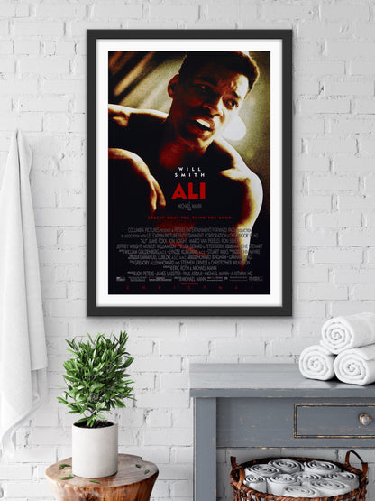 An original movie poster for the Will Smith film Ali
