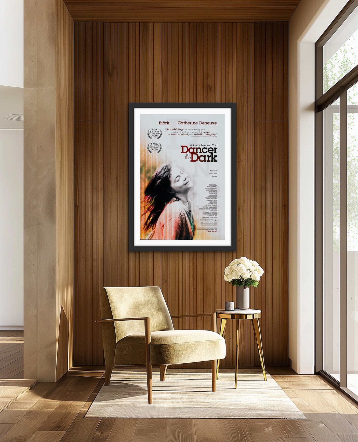 An original movie poster for the Bjork film Dancer In The Dark