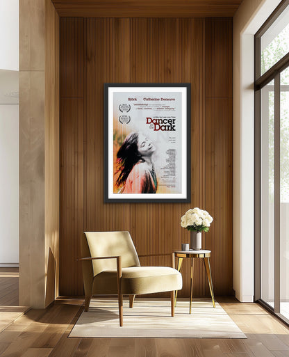 An original movie poster for the Bjork film Dancer In The Dark