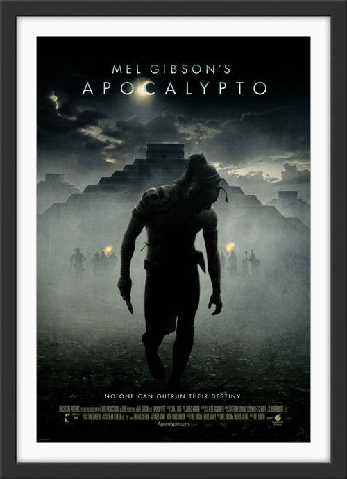 An original movie poster for the Mel Gibson film Apocalypto