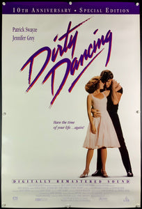 An original movie poster for the film Dirty Dancing