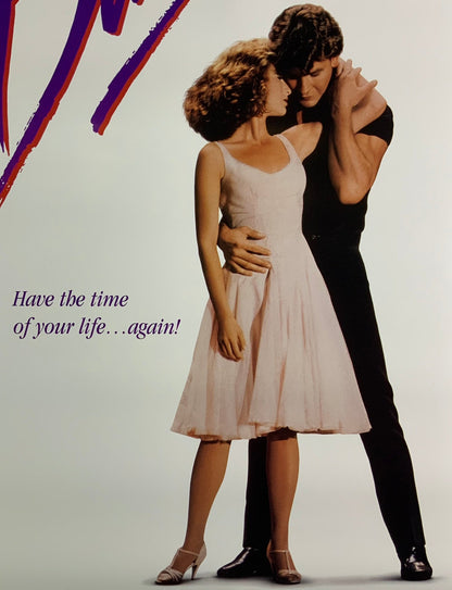 An original movie poster for the film Dirty Dancing