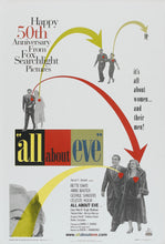 Load image into Gallery viewer, An original movie poster for the 50th Anniversary release of the 1950 film All About Eve