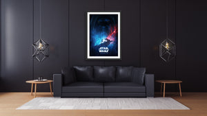 An original movie poster for the Star Wars film The Rise of Skywalker