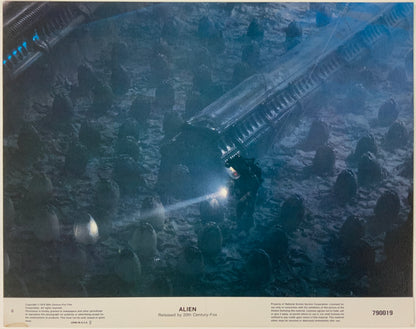 An original 11x14 lobby card for the Ridley Scott film Alien