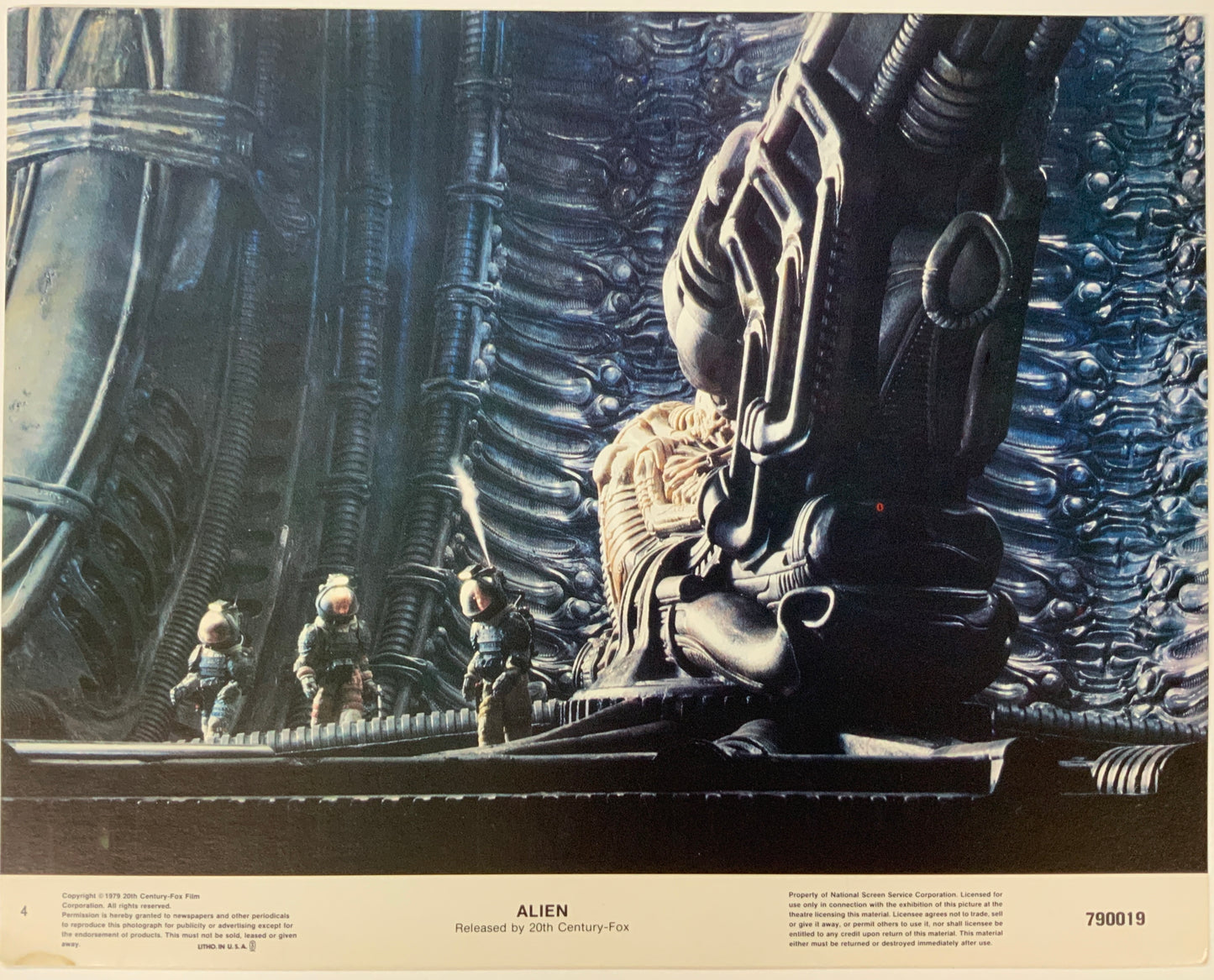 An original 11x14 lobby card for the Ridley Scott film Alien