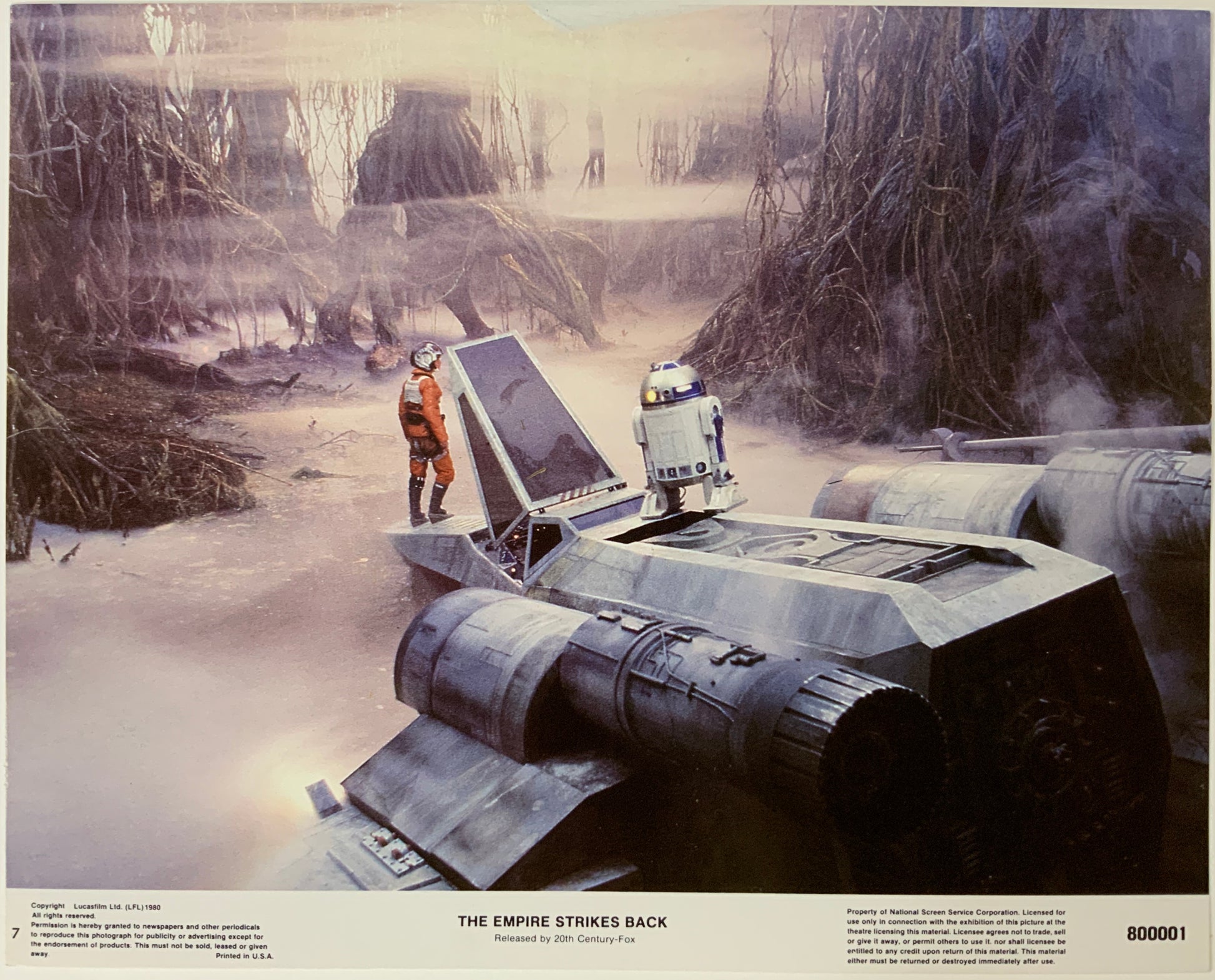 An original 11x14 lobby card from the Star Wars film The Empire Strikes Back