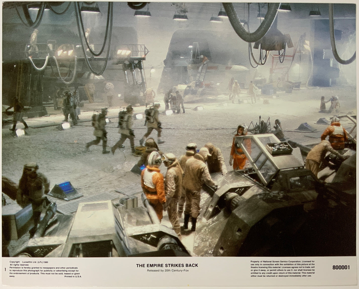 An original 11x14 lobby card for the Star Wars film The Empire Strikes Back