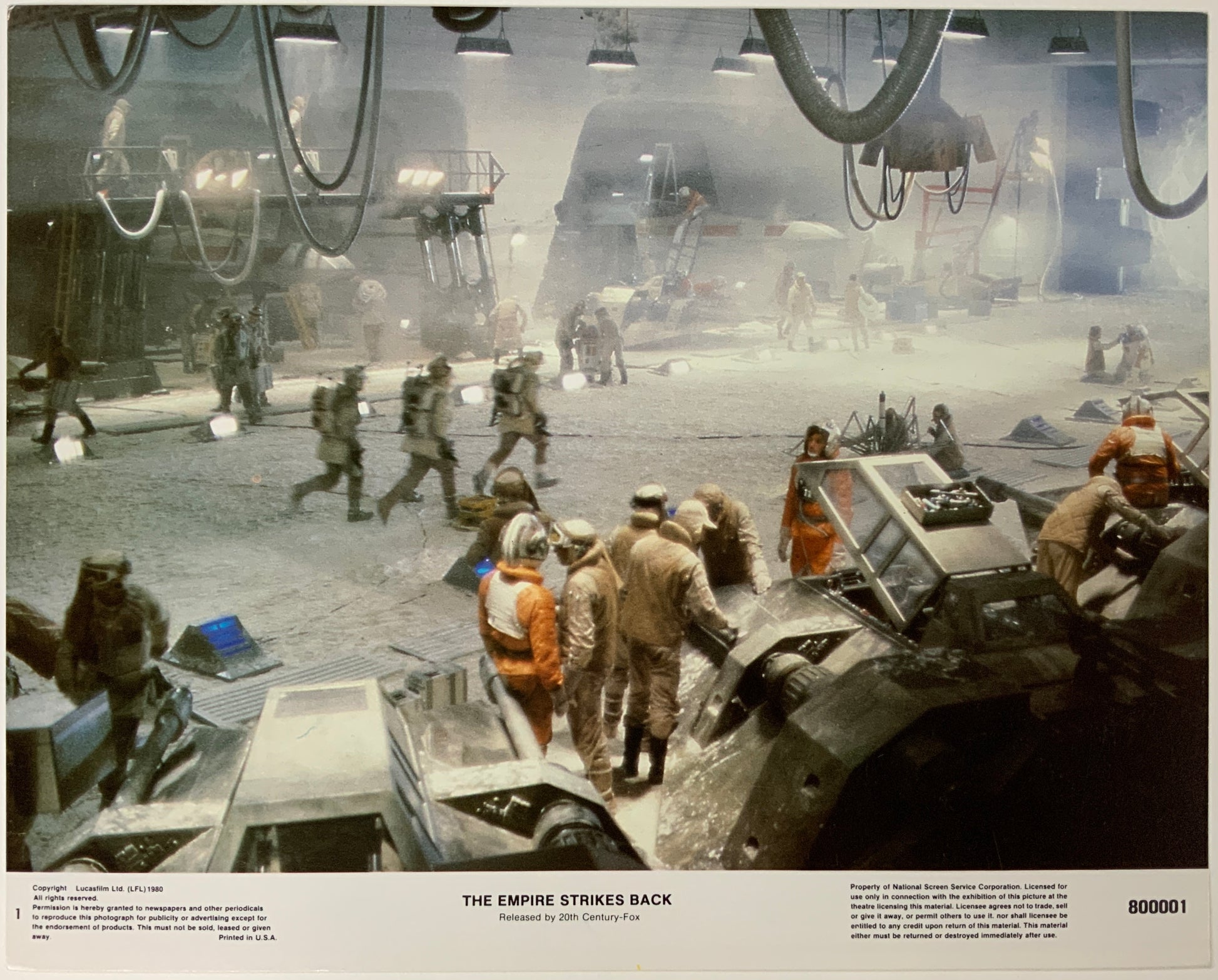 An original 11x14 lobby card for the Star Wars film The Empire Strikes Back