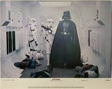 Load image into Gallery viewer, An original 11x14 lobby card for the George Lucas film Star Wars (1977)