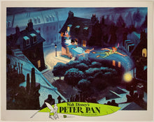 Load image into Gallery viewer, An original and framed 11x14 lobby card for the Disney film Peter Pan