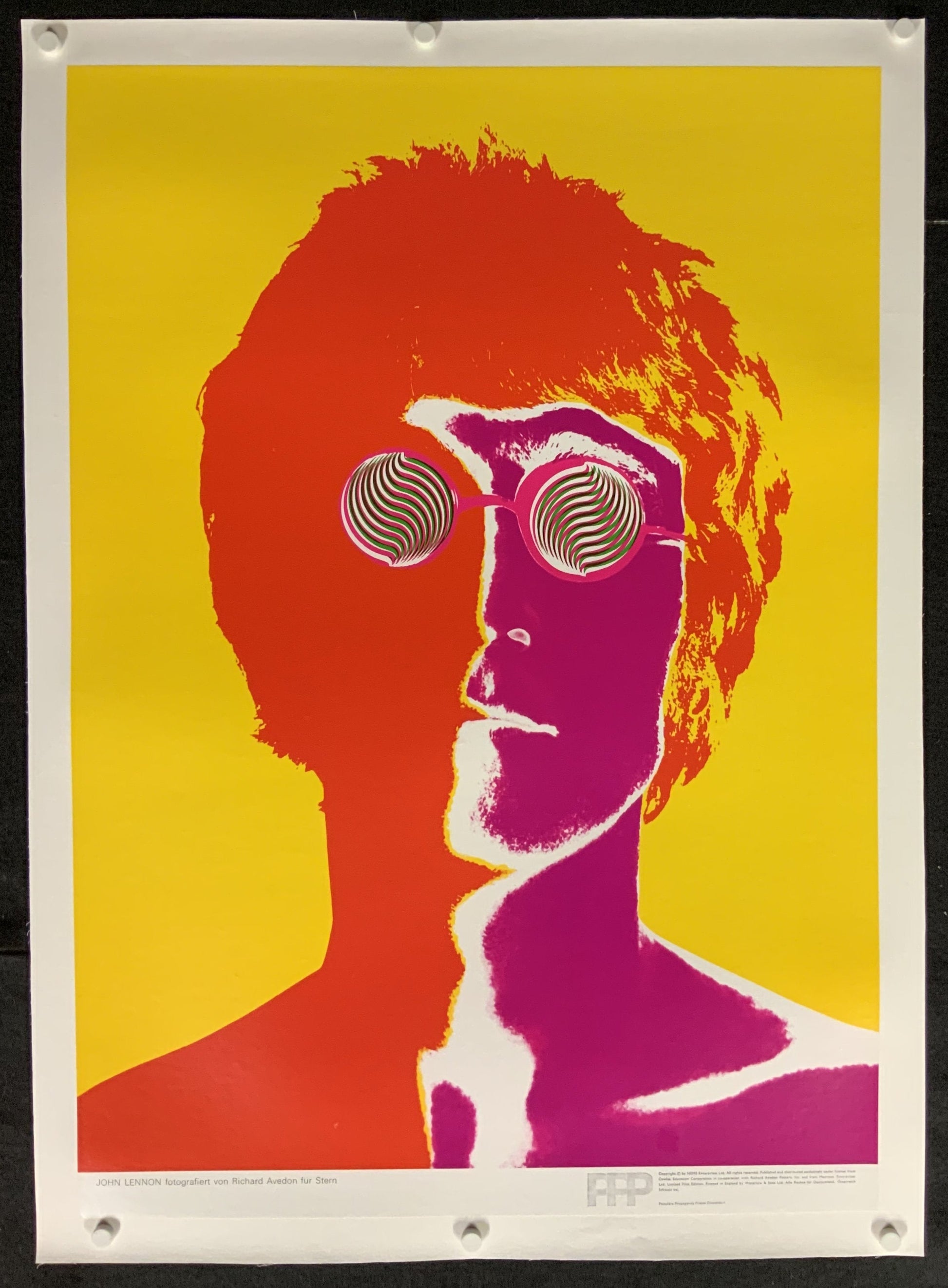 An original set of Beatles psychedelic posters by Richard Avedon
