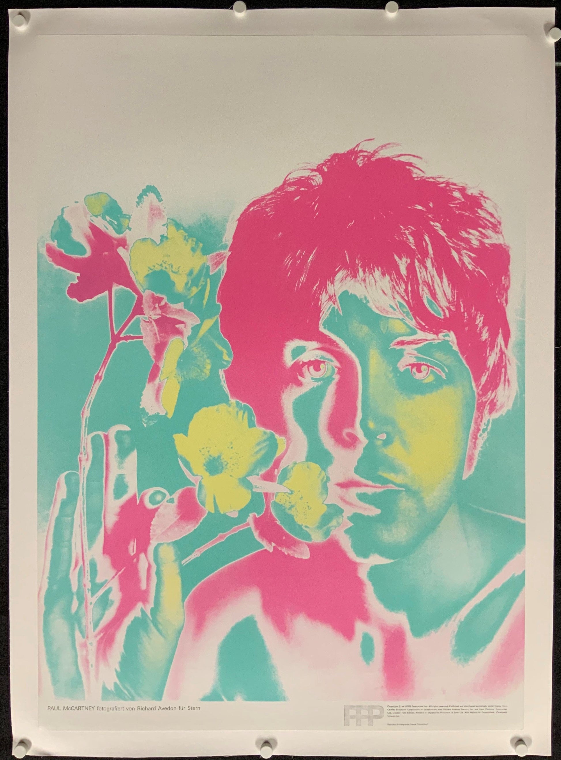 An original set of Beatles psychedelic posters by Richard Avedon