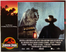 Load image into Gallery viewer, An original 11x14 lobby card for the Steven Spielberg film Jurassic Park