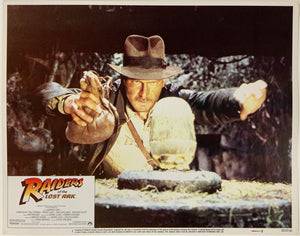 An original 11x14 lobby card for the film Raider of the Lost Ark