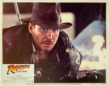 Load image into Gallery viewer, An original 11x14 lobby card for the film Raiders of the Lost Ark