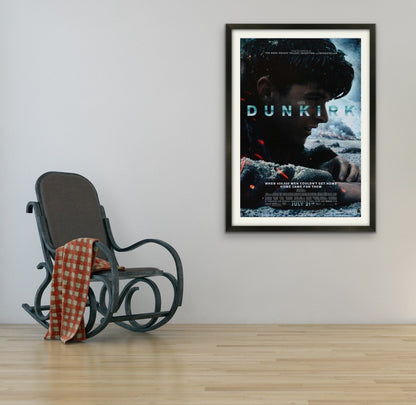 An original movie poster for the Christopher Nolan film Dunkirk