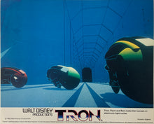 Load image into Gallery viewer, An original and framed lobby card for the Disney film Tron