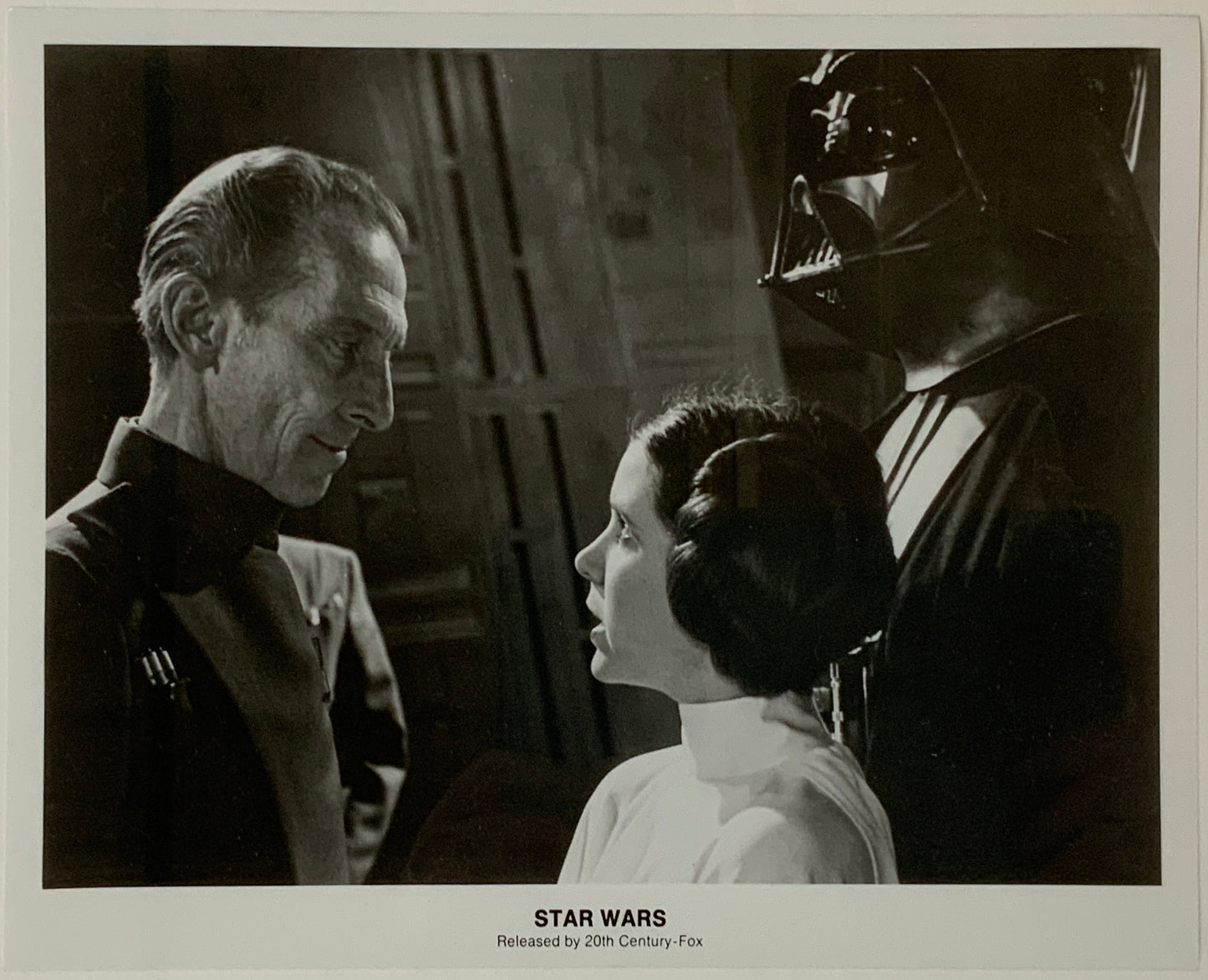An original 8x10 movie still for the George Lucas film Star Wars (1977)