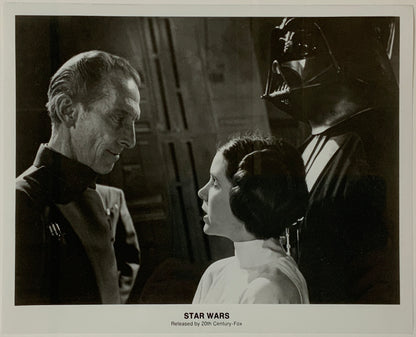 An original 8x10 movie still for the George Lucas film Star Wars (1977)