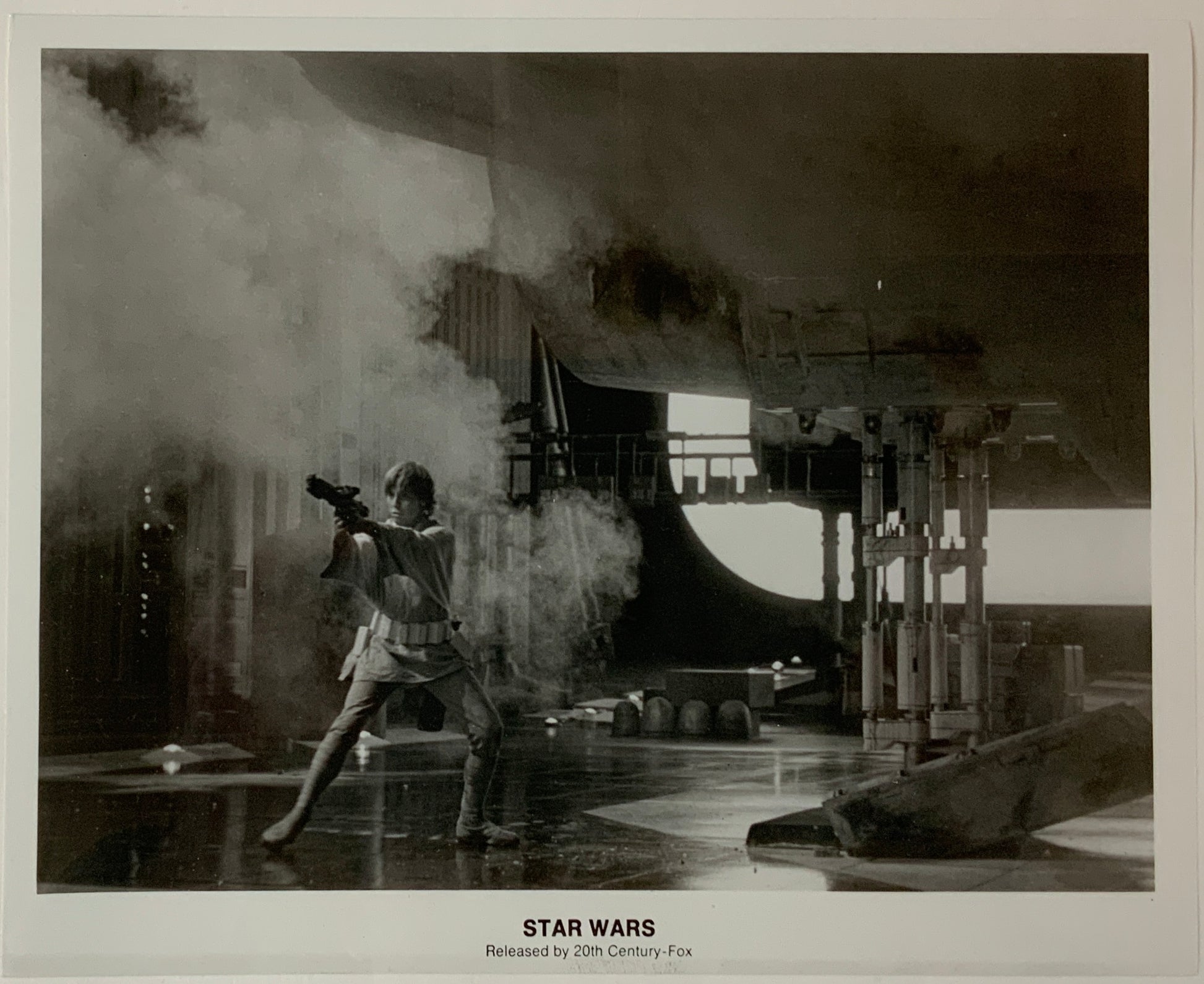 An original movie still for the George Lucas film Star Wars (1977)