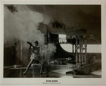An original movie still for the George Lucas film Star Wars (1977)