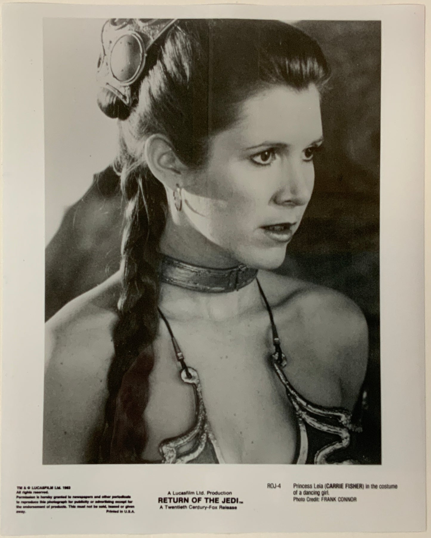 An original framed movie still from the Star Wars film The Return of the Jedi
