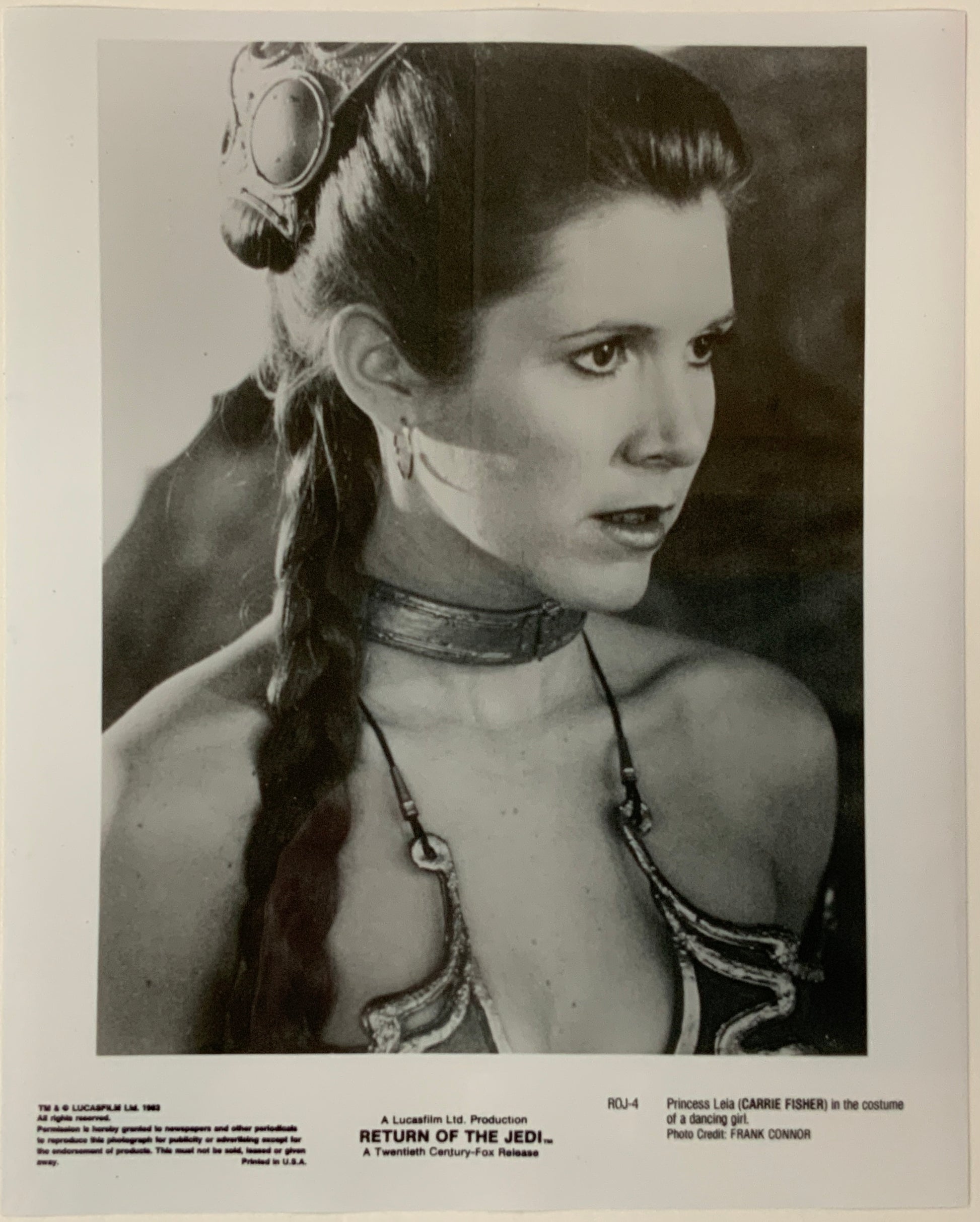 An original framed movie still from the Star Wars film The Return of the Jedi