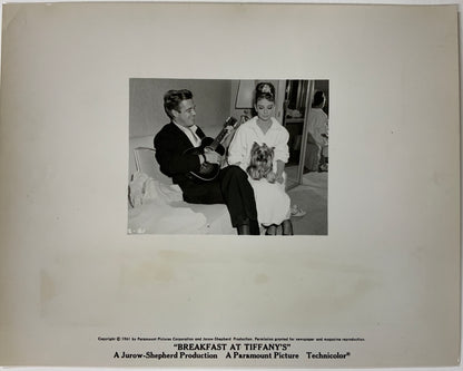 An original candid movie still for the Audrey Hepburn film Breakfast At Tiffany's