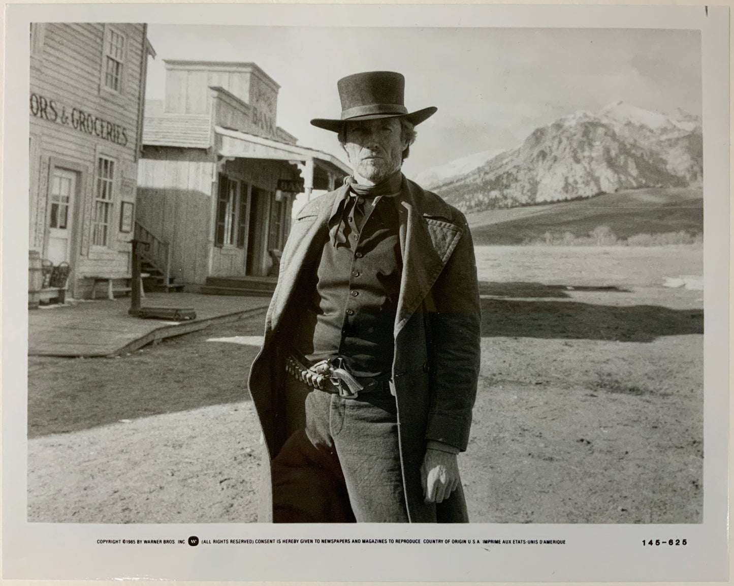 An original and framed 8x10 movie still for the Clint Eastwood film Pale Rider