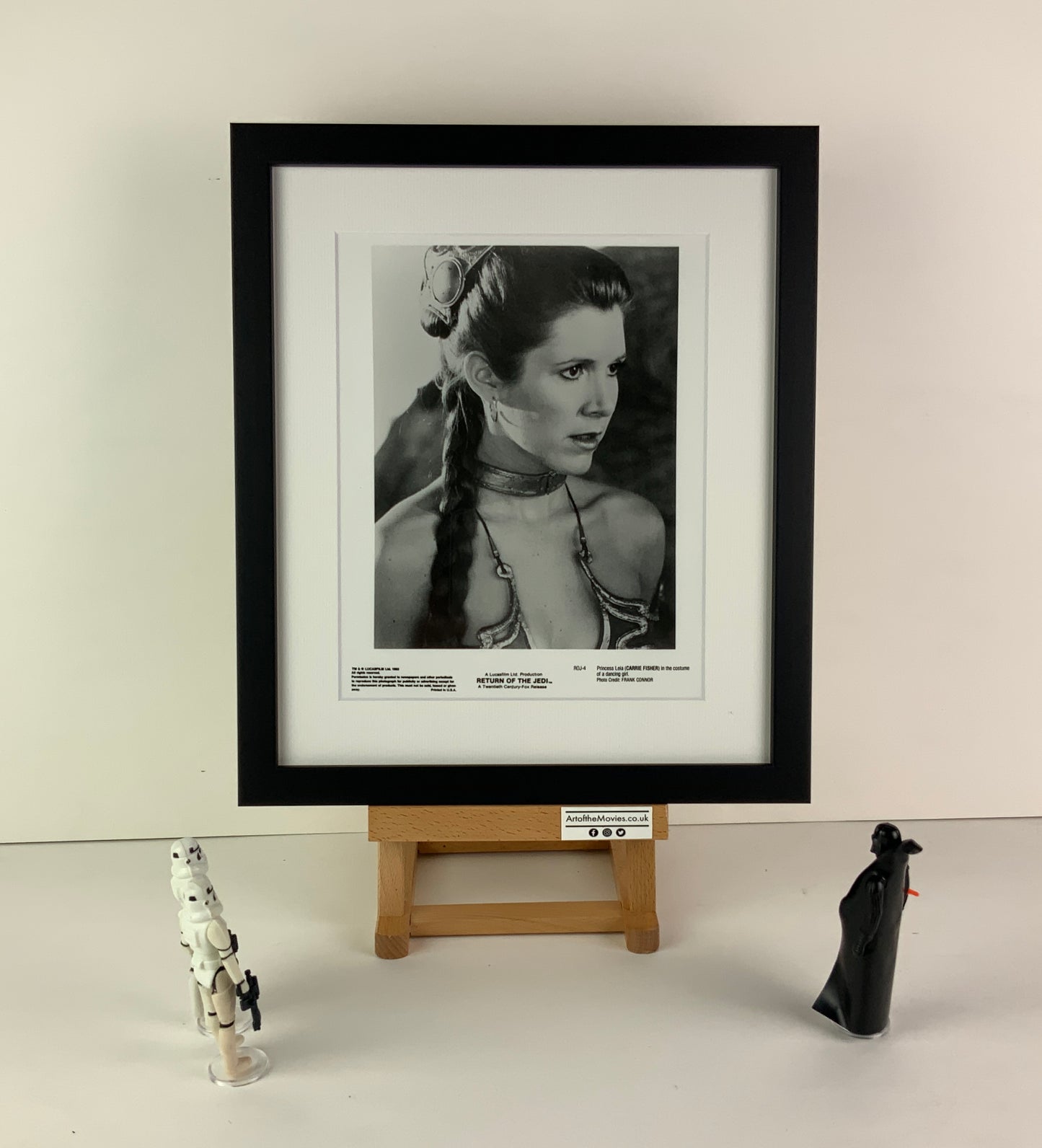 An original framed movie still from the Star Wars film The Return of the Jedi