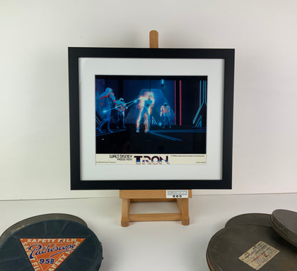 An original and framed 8x10 lc for the Disney film TRON