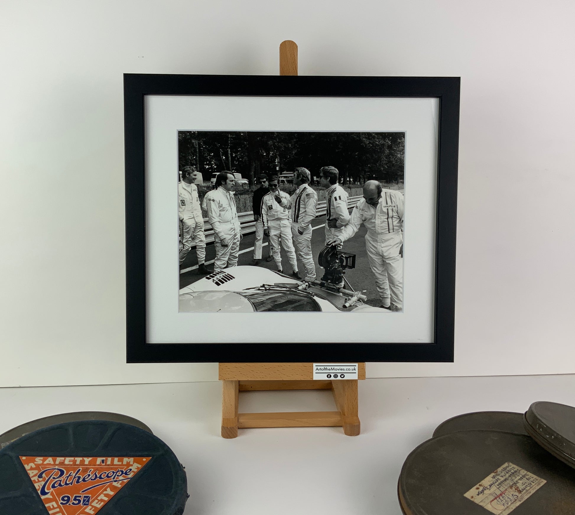 An original candid movie still from the Steve McQueen film Le Mans