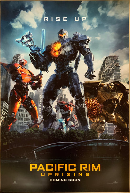 An original movie poster for the film Pacific Rim Uprising