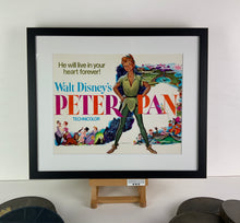 Load image into Gallery viewer, An original title lobby card for the Disney film Peter Pan
