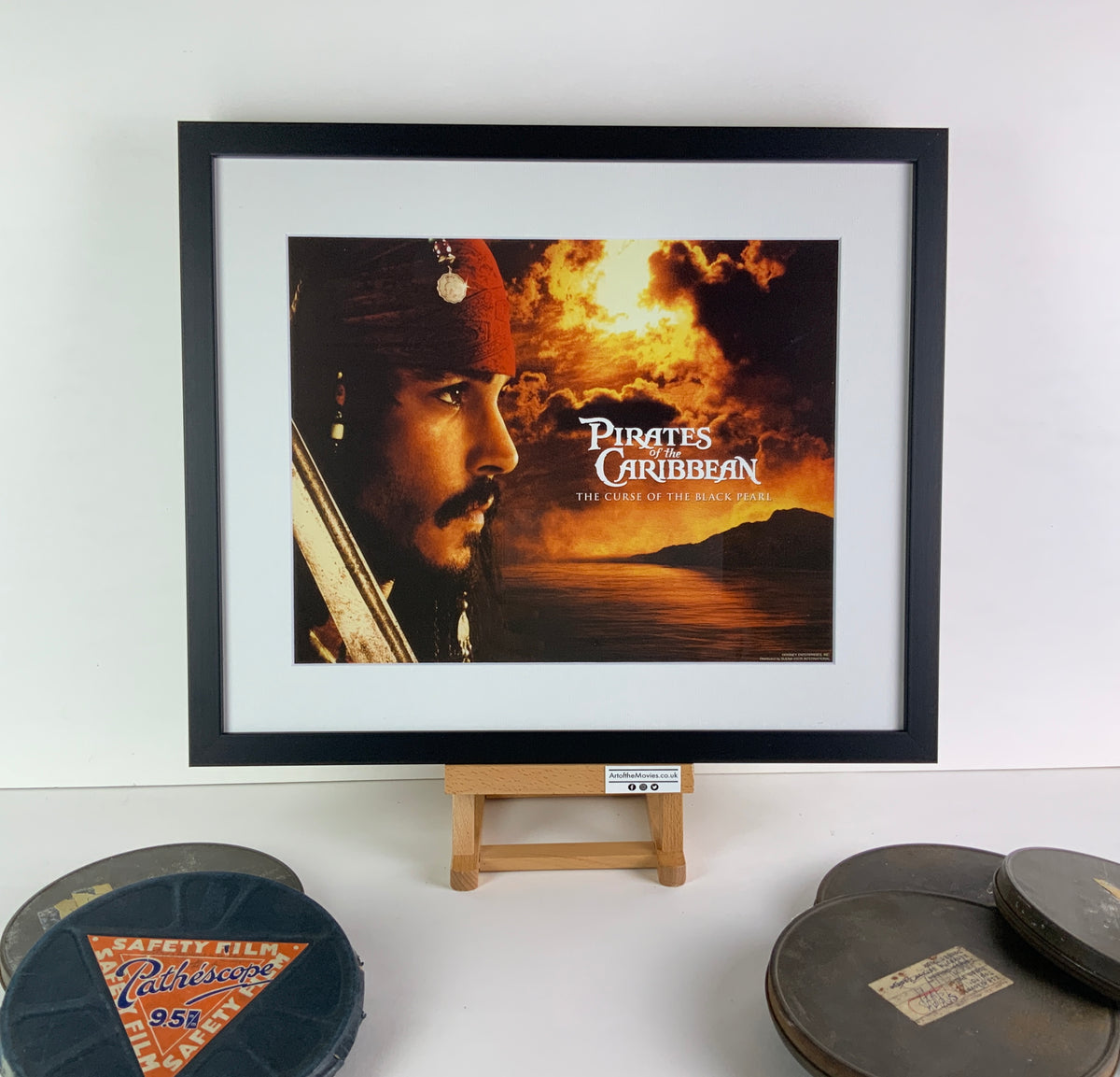 An original lobby card for the film Pirates of the Caribbean: The Curse of the Black Pearl