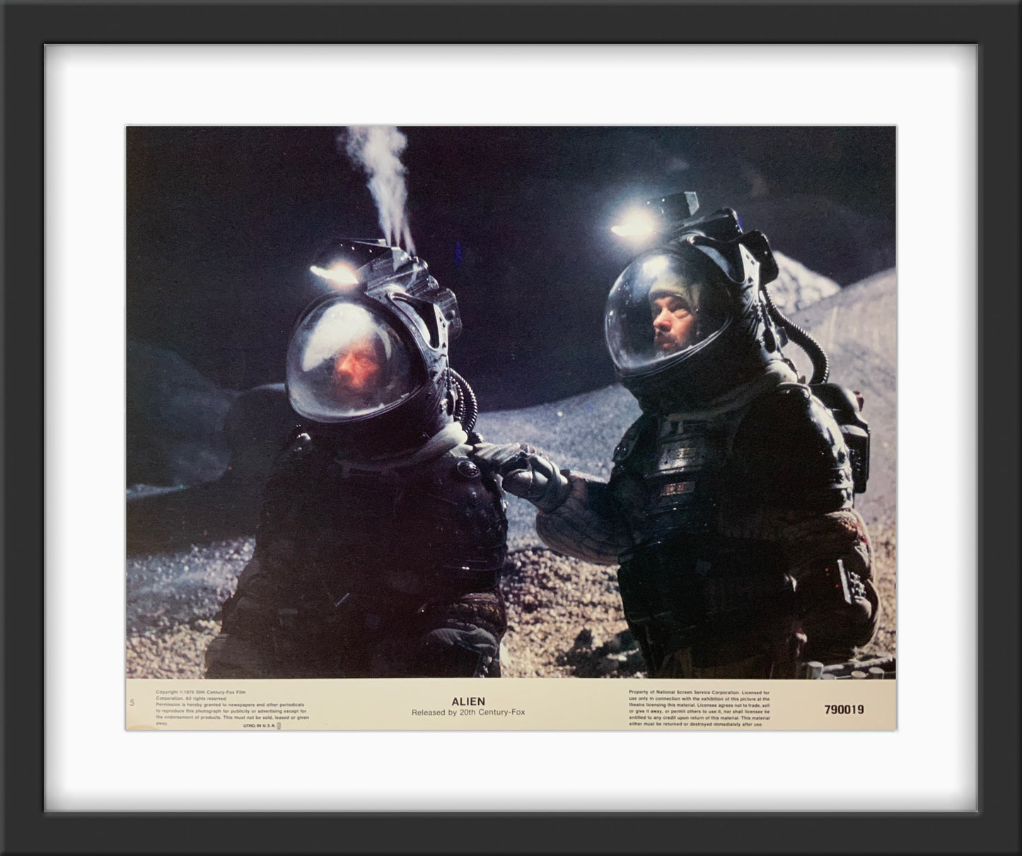 An original 11x14 lobby card for the Ridley Scott film Alien