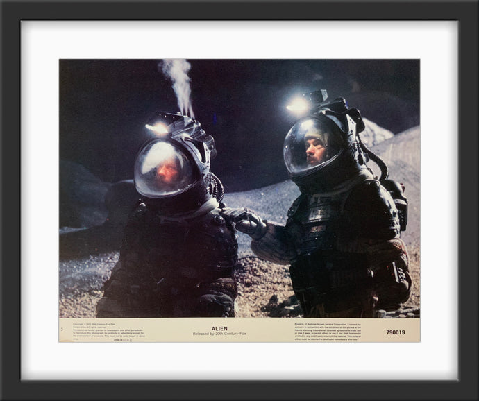 An original 11x14 lobby card for the Ridley Scott film Alien