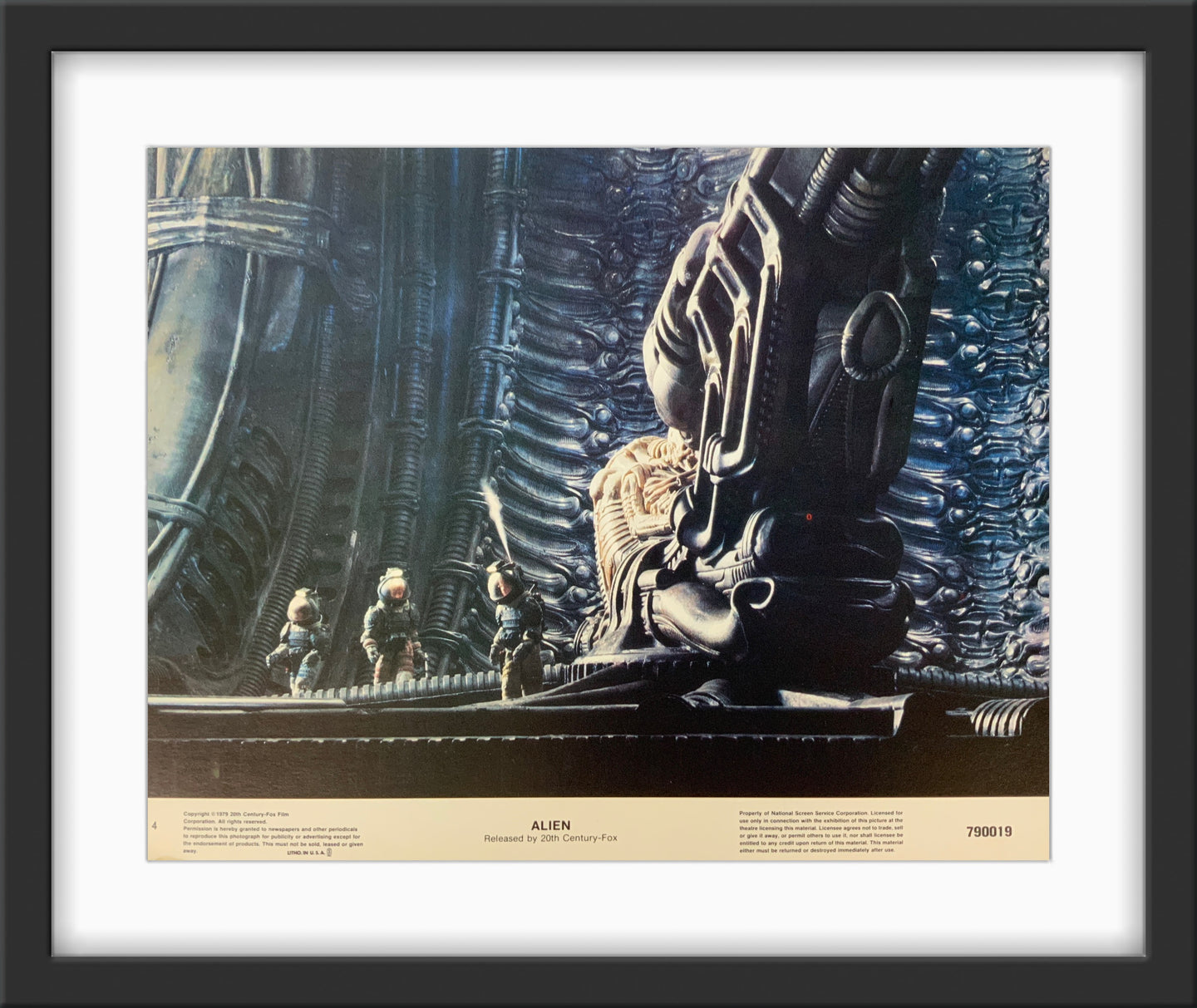An original 11x14 lobby card for the Ridley Scott film Alien