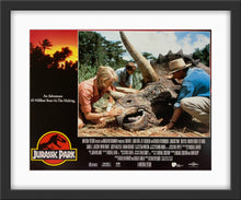 Load image into Gallery viewer, An original 11x14 lobby card for the Steven Spielberg film Jurassic Park