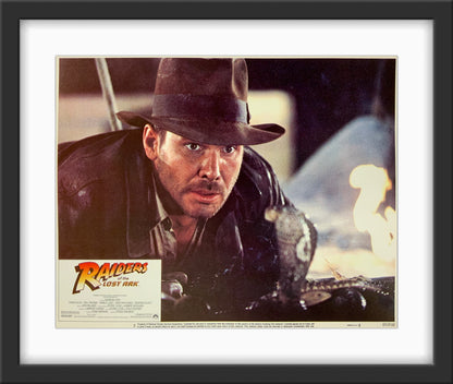 An original 11x14 lobby card for the film Raiders of the Lost Ark