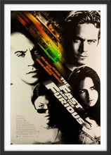 Load image into Gallery viewer, An original movie poster for the film The Fast and The Furious